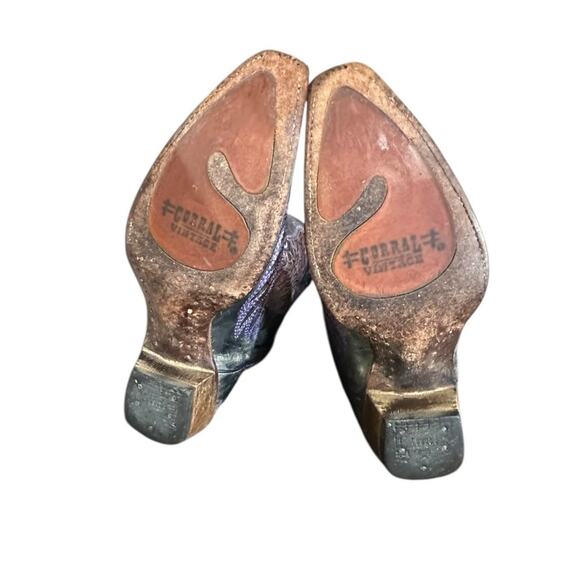 Corral Boots A1969 Women’s 9 M Inlaid Purple Cross & Wings Western Cowboy Y2K - Picture 6 of 10